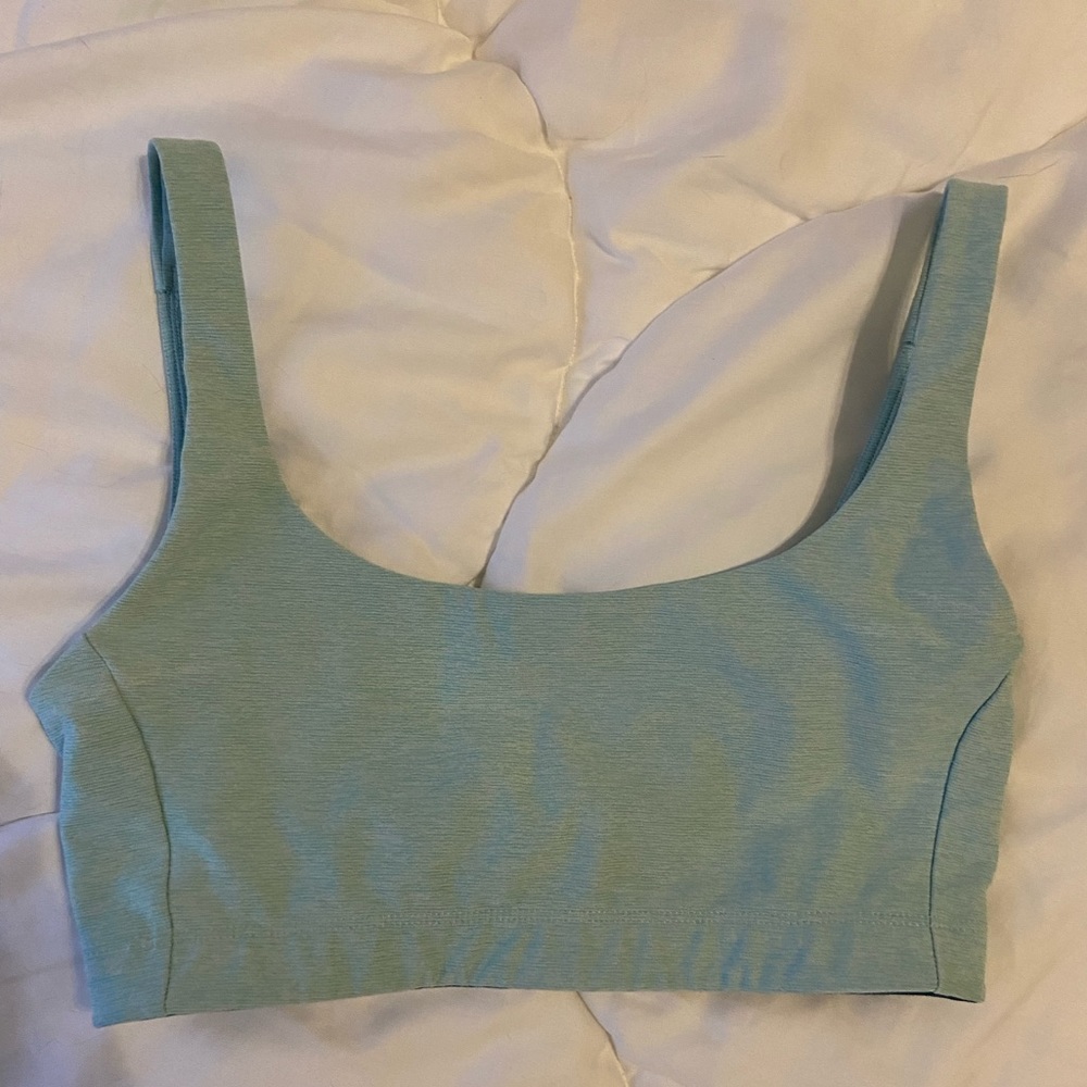 Outdoor Voices blue sports bra